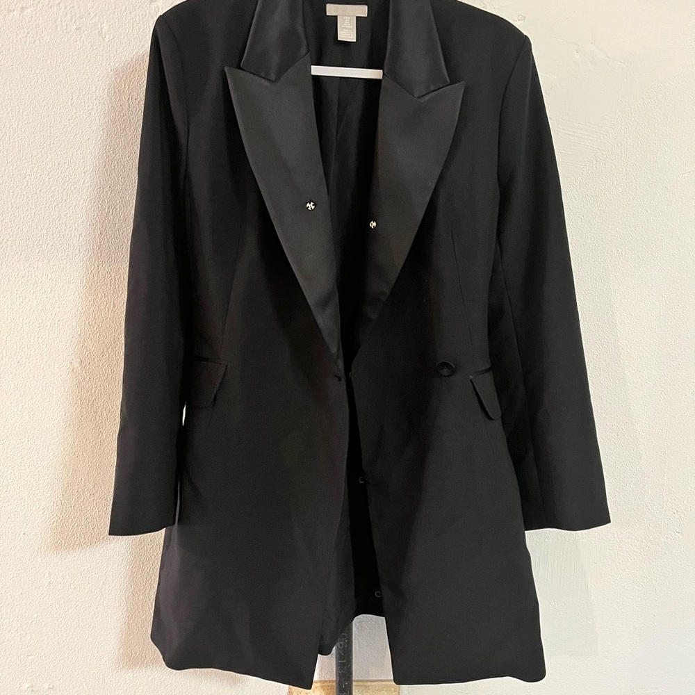 Elegant Black Women's Blazer Dress